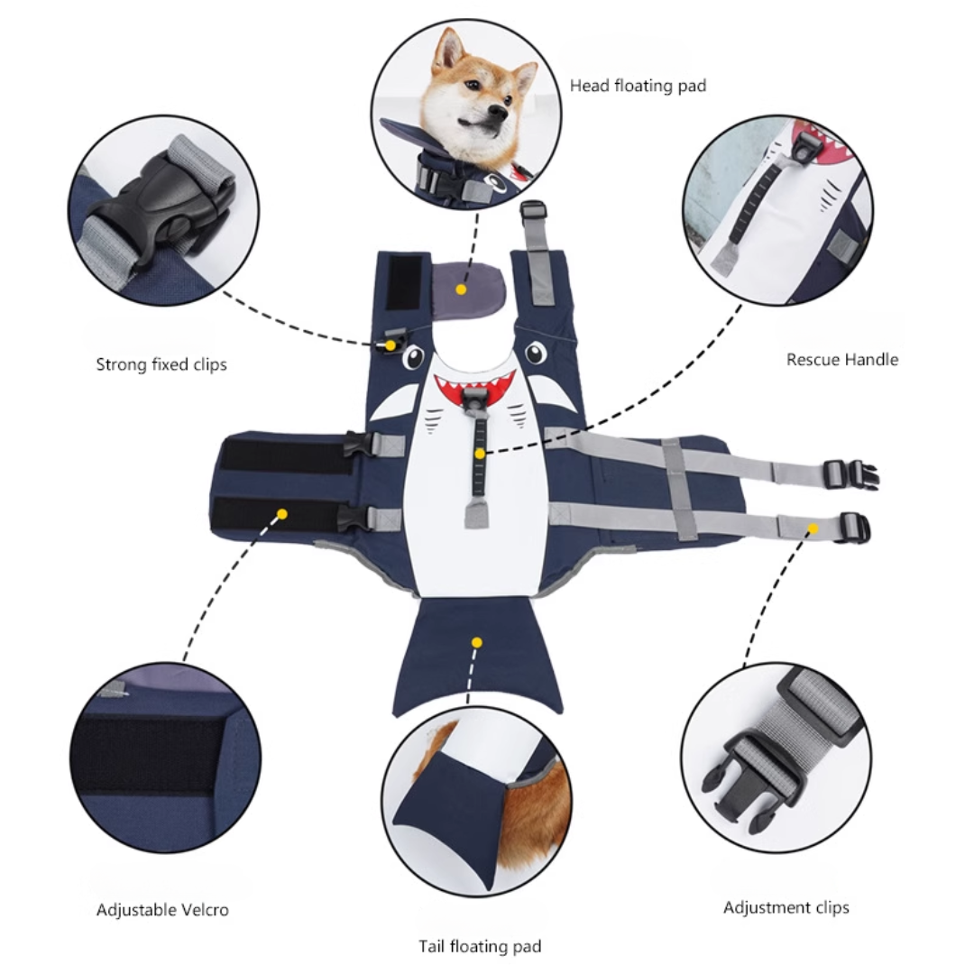 SharkSafe™ Dog Life Jacket
