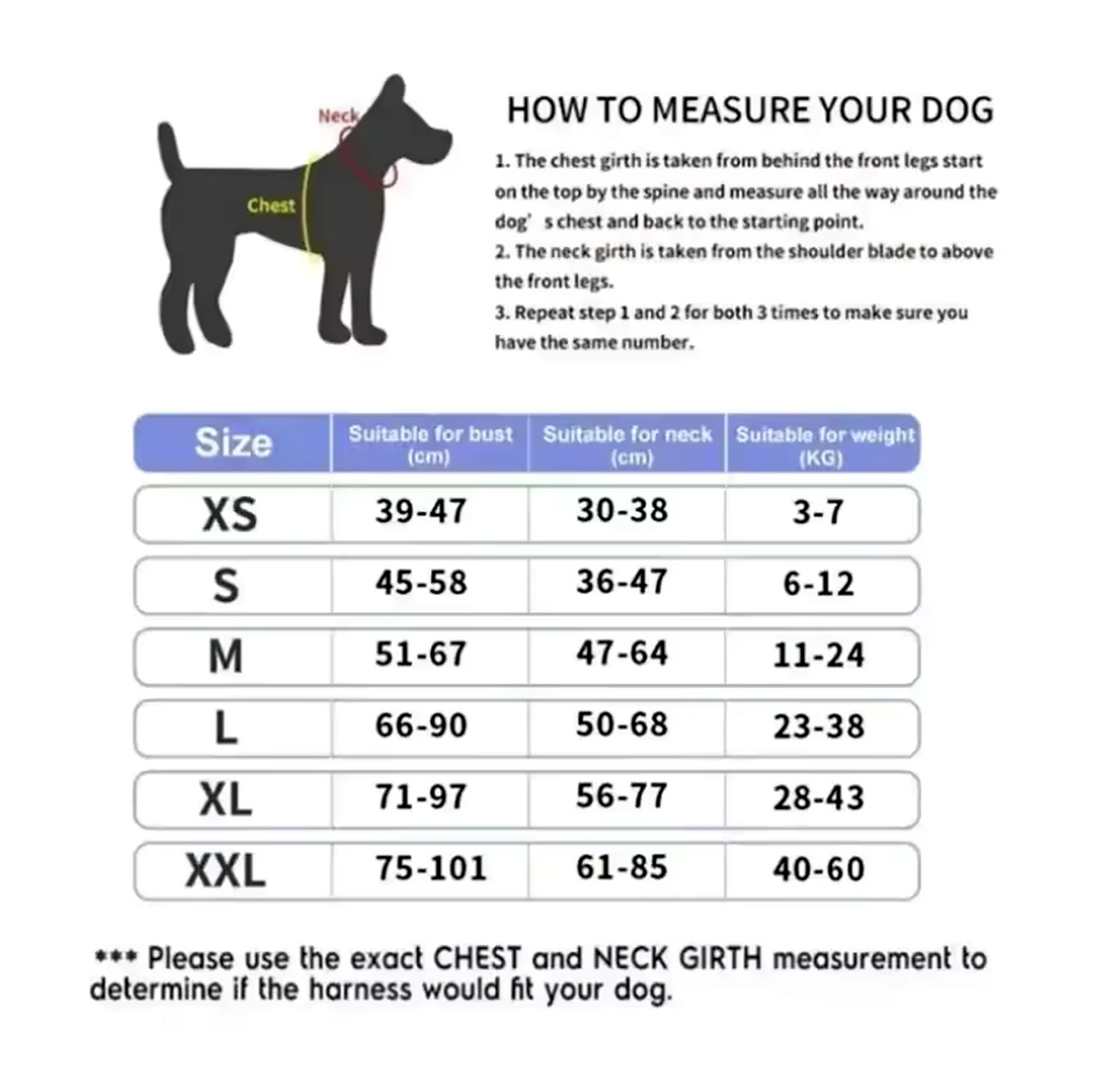 PerfectFit - Personalized No Pull Dog Harness